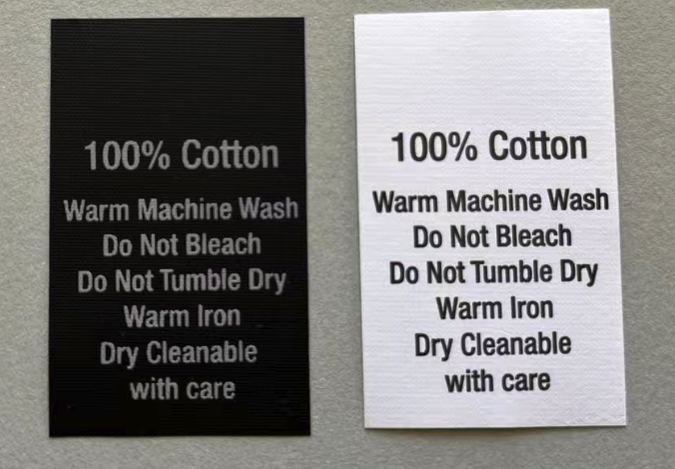 Ready-to-sew Tyvek Care Labels