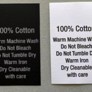 100% Cotton Wash Instruction Care Labels 50pcs